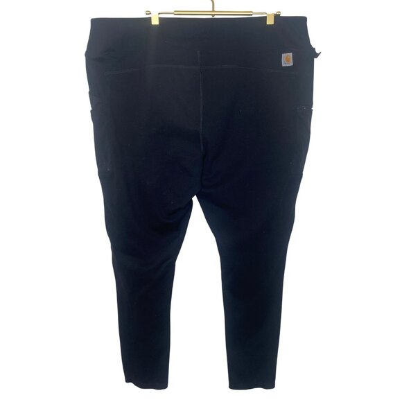 Carhartt Womens Fitted Utility Leggings Black XX-Large Pants Outdoor Stretch - Picture 4 of 10